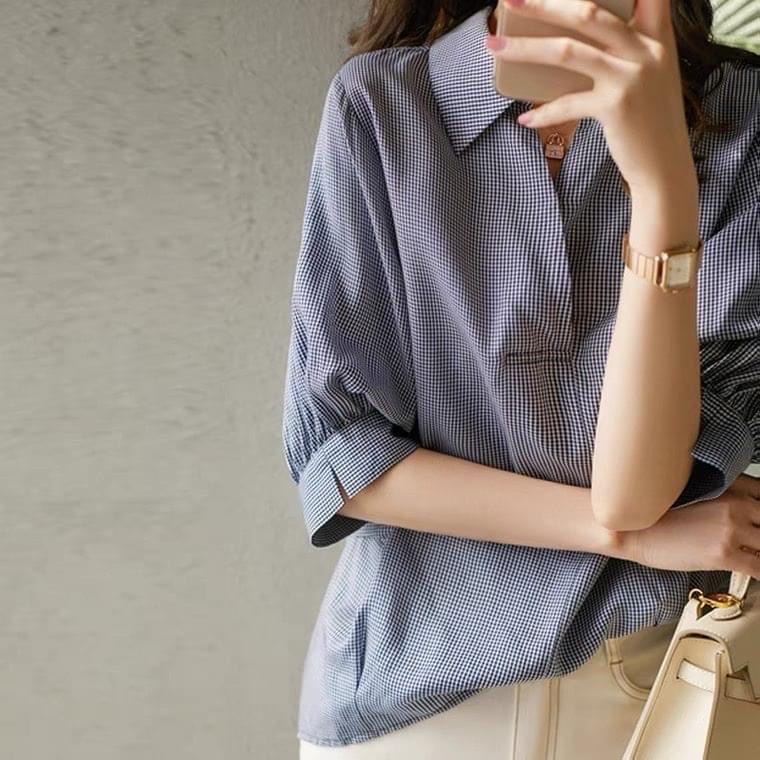 Áo Sọc Caro Nhí Hellen