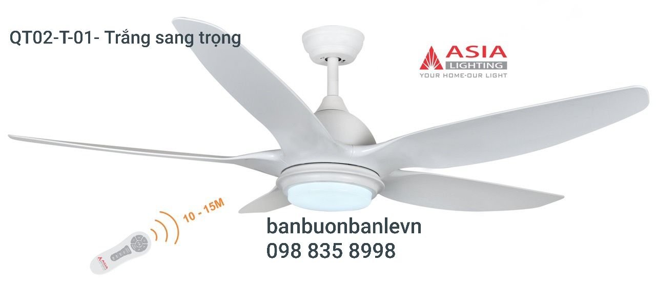 ( Voucher siêu ưu đãi 18%) QUẠT TRẦN ĐÈN TRANG TRÍ ASIA- QT02