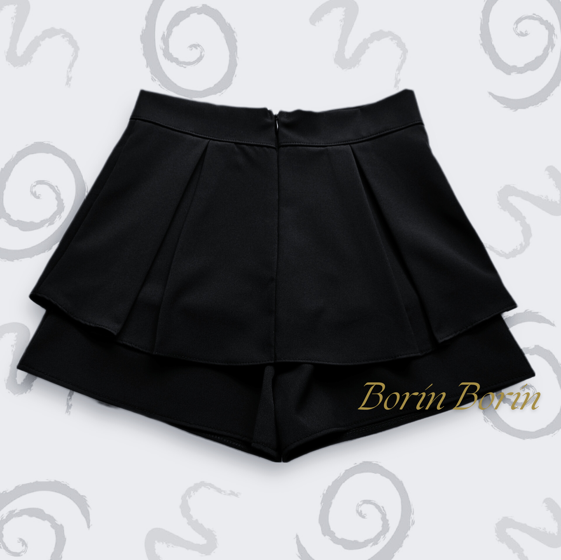 Quần giả váy xòe 2 lớp ly to - B020