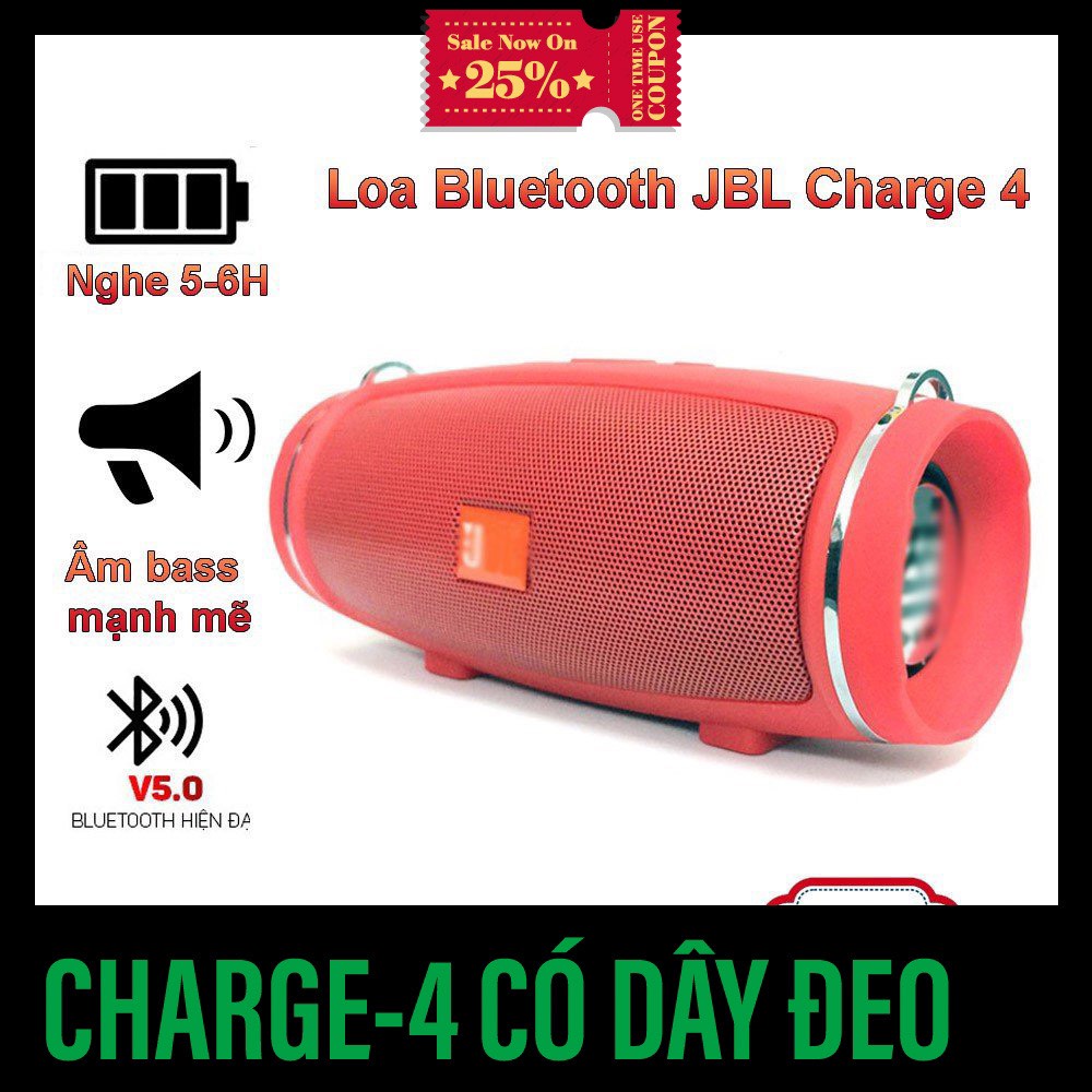 { GIẢM GIÁ SỐC } Loa Bluetooth JBL Charge mini 3+ , Charge mini4+ , Charge mini 5+ Loa Nghe Nhạc, Karaoke - Kết Nối Nhanh Với Điện Thoại, Máy Tính - Pin Li-on 6000mAh - 20h Chơi Nhạc - Âm Bass Trầm Ấm ,Kháng Nước IPX7 - Bảo Hành 1 Tháng
