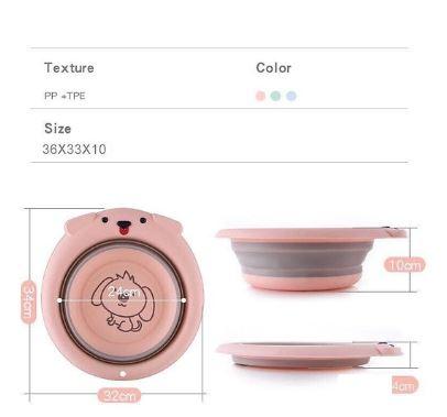 Chậu (thau) rửa mặt gấp gọn hình cún siêu cute cho bé