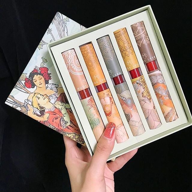 [HCM]Set son lì 5 cây Muge leen son kem cao cấp