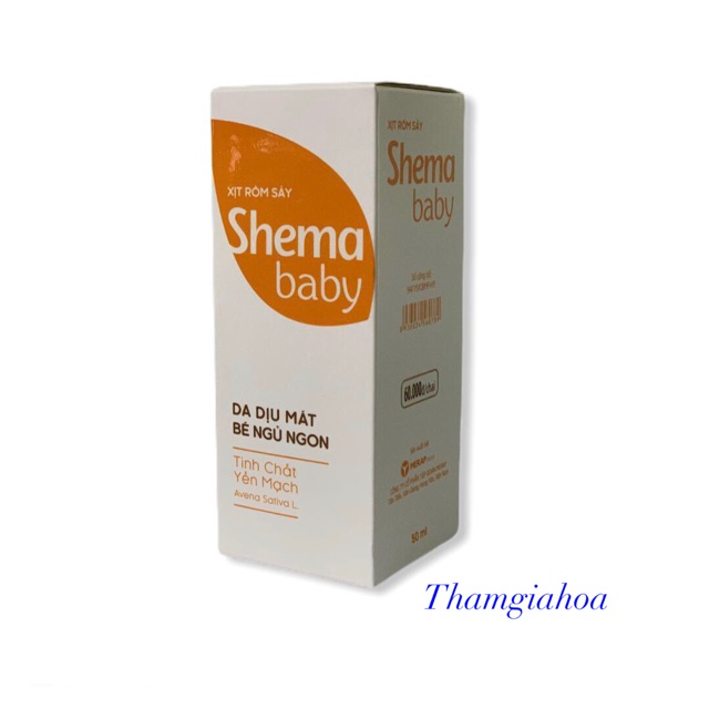 [HCM]Xịt Rôm Sảy Tinh Chất Yến Mạch Shema Baby