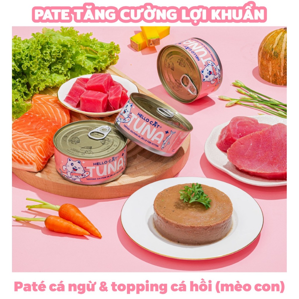 Pate Lon 160G Hello Cat Dành Cho Mèo