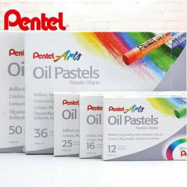 Sáp dầu pentel 12/16/25/36/50 màu - phn