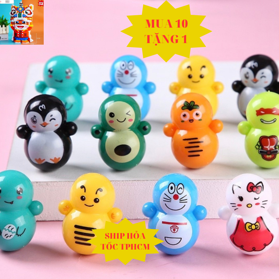 Lật đật mini, Đồ chơi lật đật mini hình thú cute dễ thương cho bé giải trí