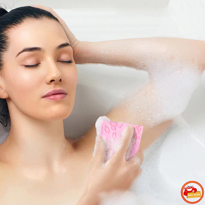 Mút tắm kì ghét Hàn Quốc Dùng Được Cả Cho Bé