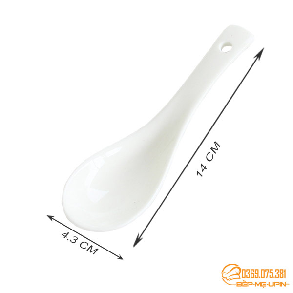 Thìa sứ tráng men đẹp làm mâm cúng