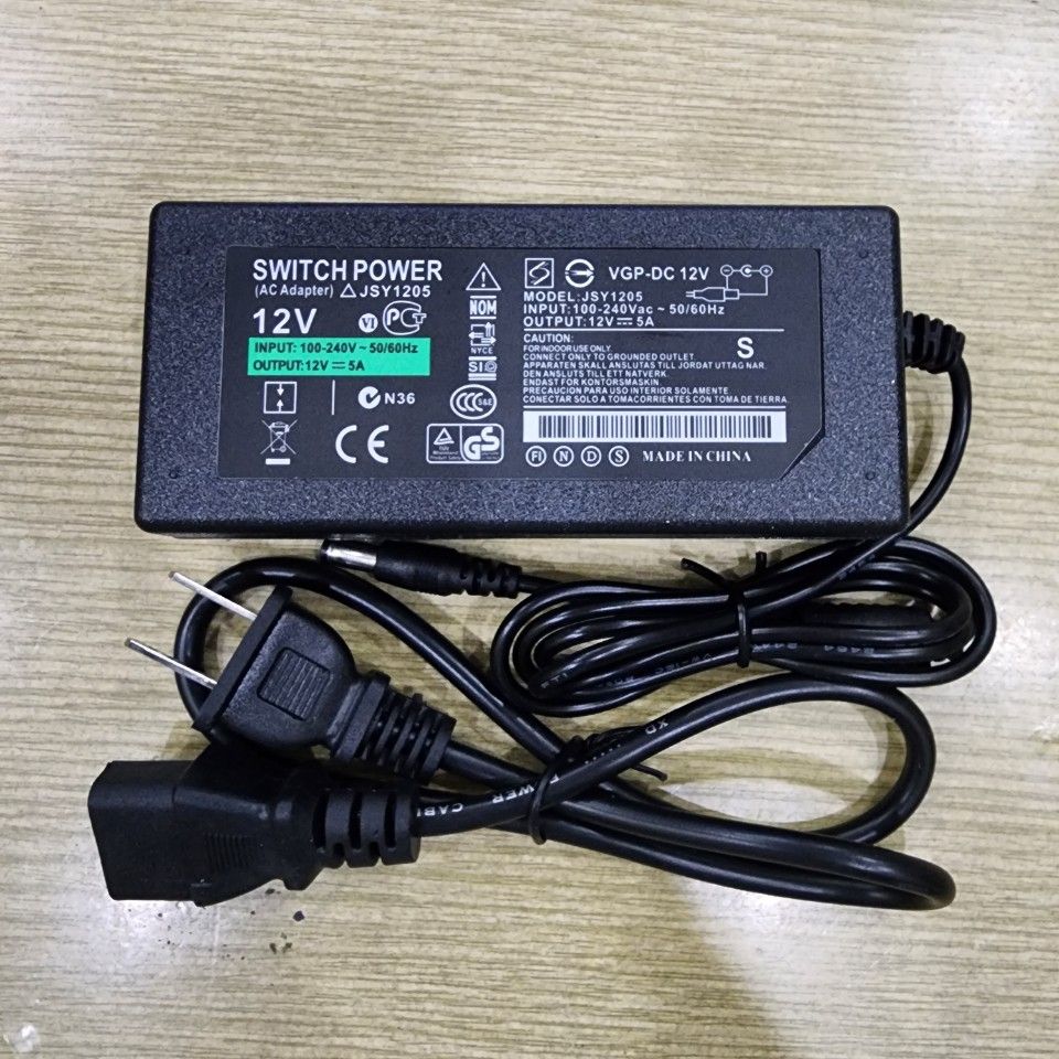 Nguồn nhựa Adapter DC12V 2A, 3A, 5A