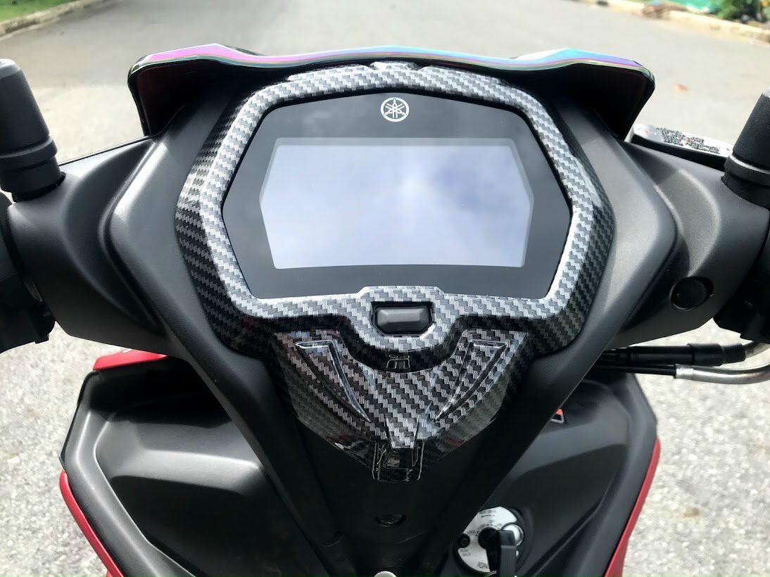 Ốp viền đồng hồ ex155 carbon