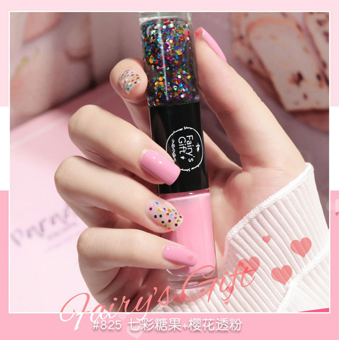 [HCM]Sơn móng tay sơn 2 đầu mã 822-825 (sơn thường không cần hơ đèn) 12ml