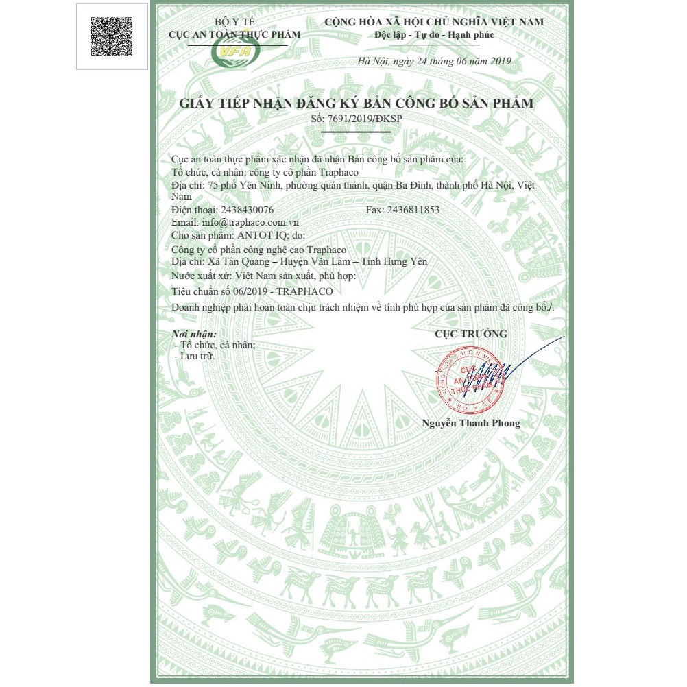[HCM]Antot thymo Traphaco hộp 2 vỉ x 10 ống