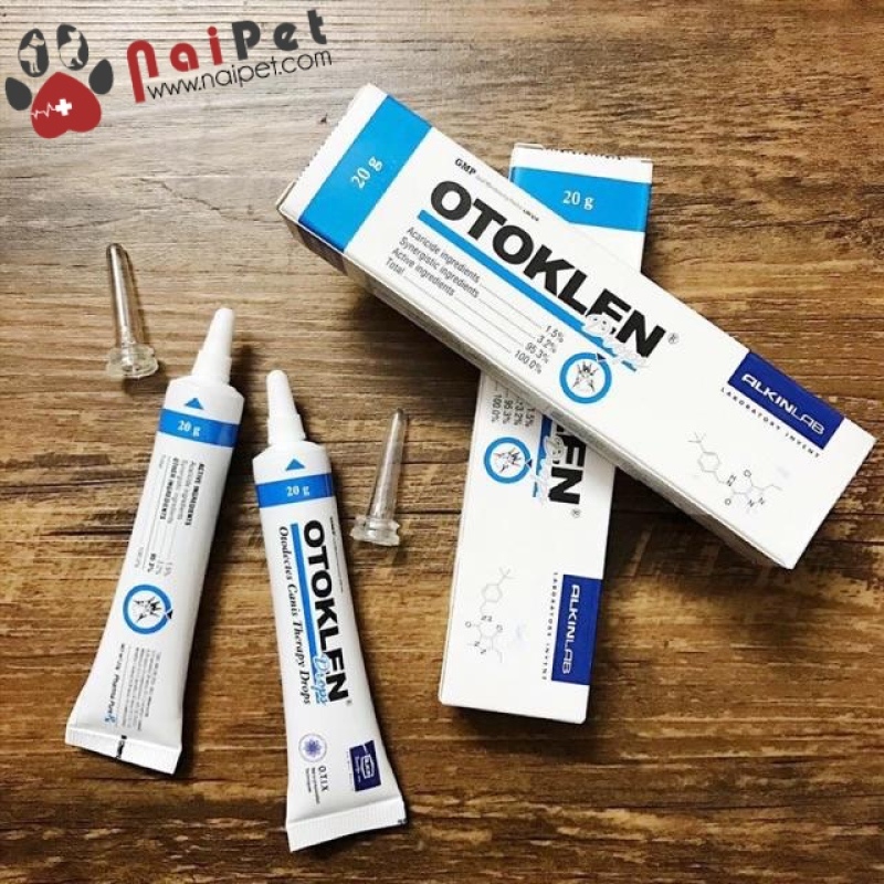 Tuýp Nhỏ Tai cho Ngứa Tai Viêm Tai Ve Tai Otoklen Alkin 20g