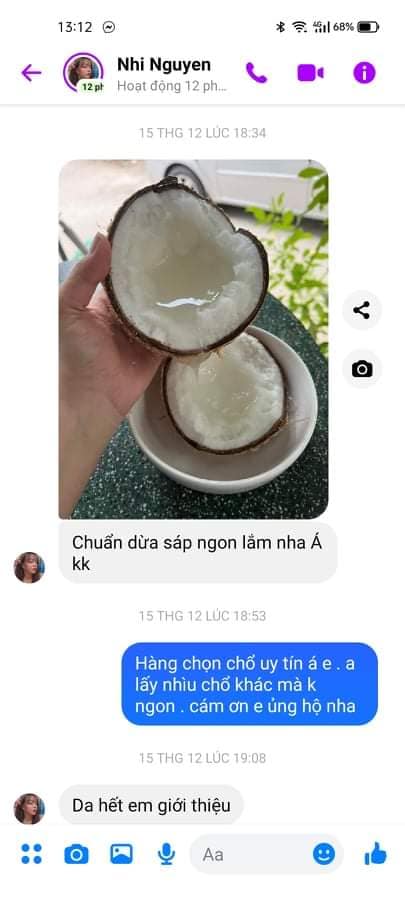 Dừa sáp loai 1 siêu ngon