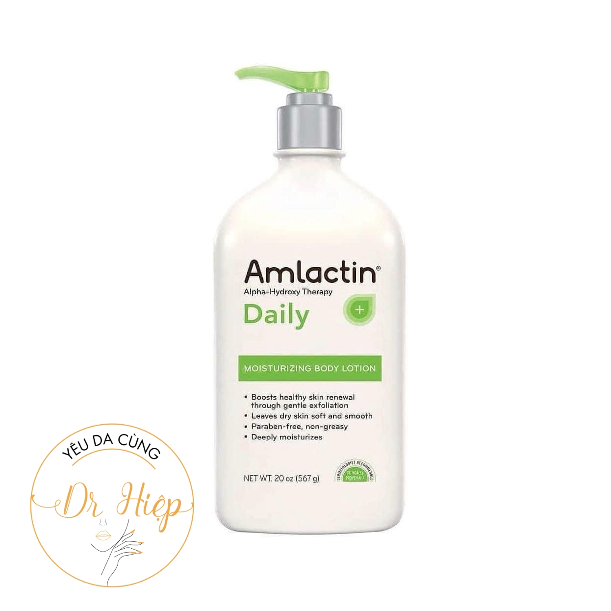 Kem Dưỡng Body AMLACTIN Alpha Hydroxy Therapy Daily 12% Lactic Acid 567g