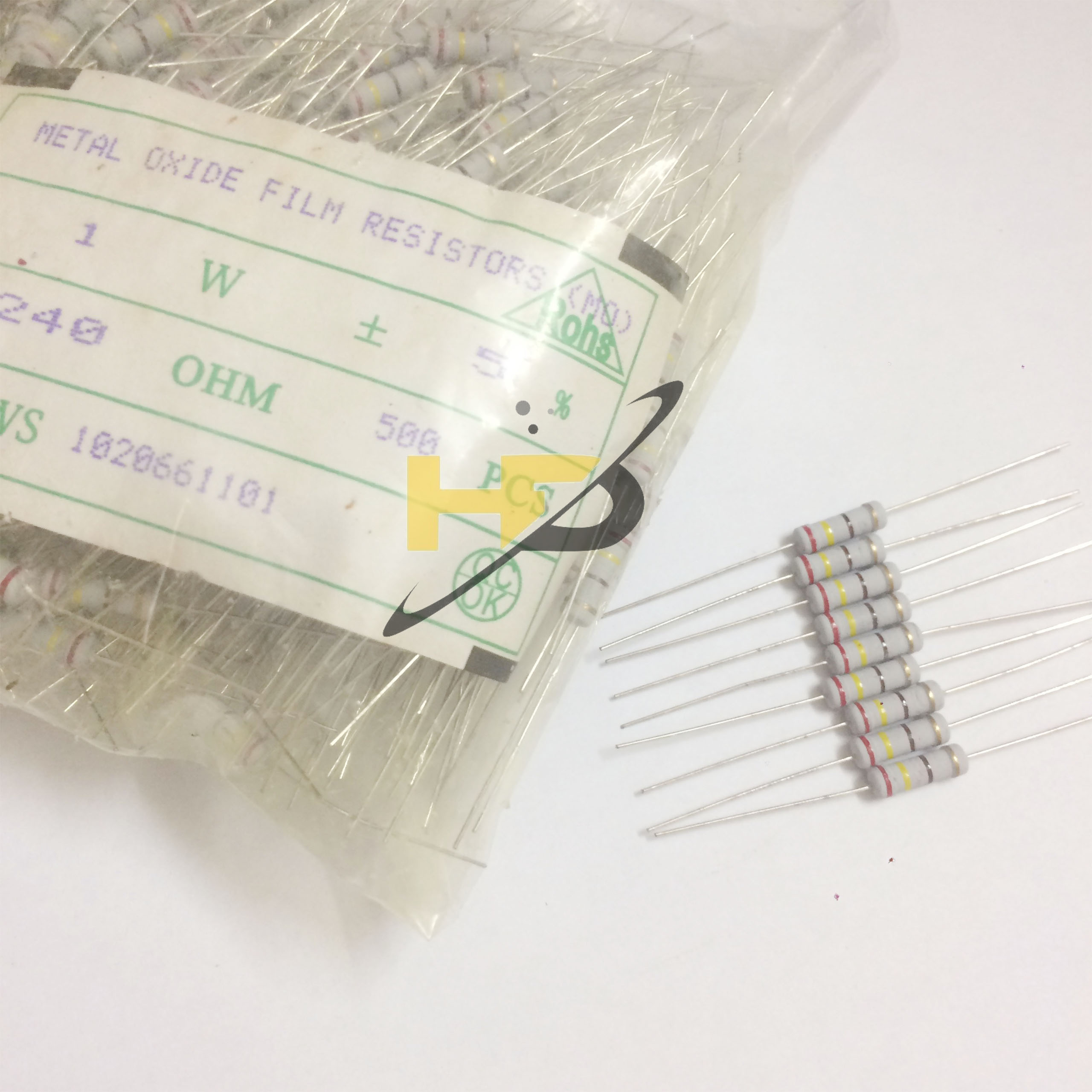 Linh Kiện Điện Tử, Combo 20 Điện Trở 240 Ohm 1W