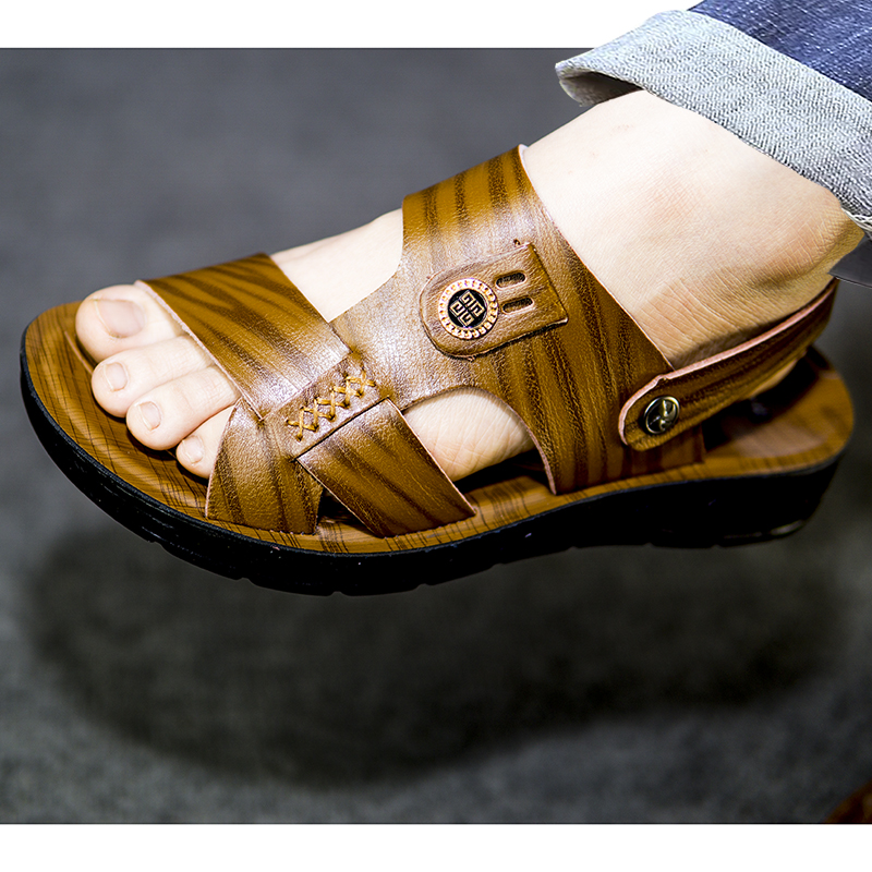 Men's Leather Sandals, Men's Cowhide Sandals