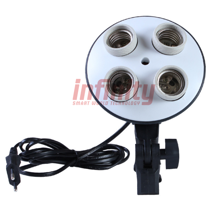 Bộ 2 đèn chụp sản phẩm, livestream đui 4 bóng E27