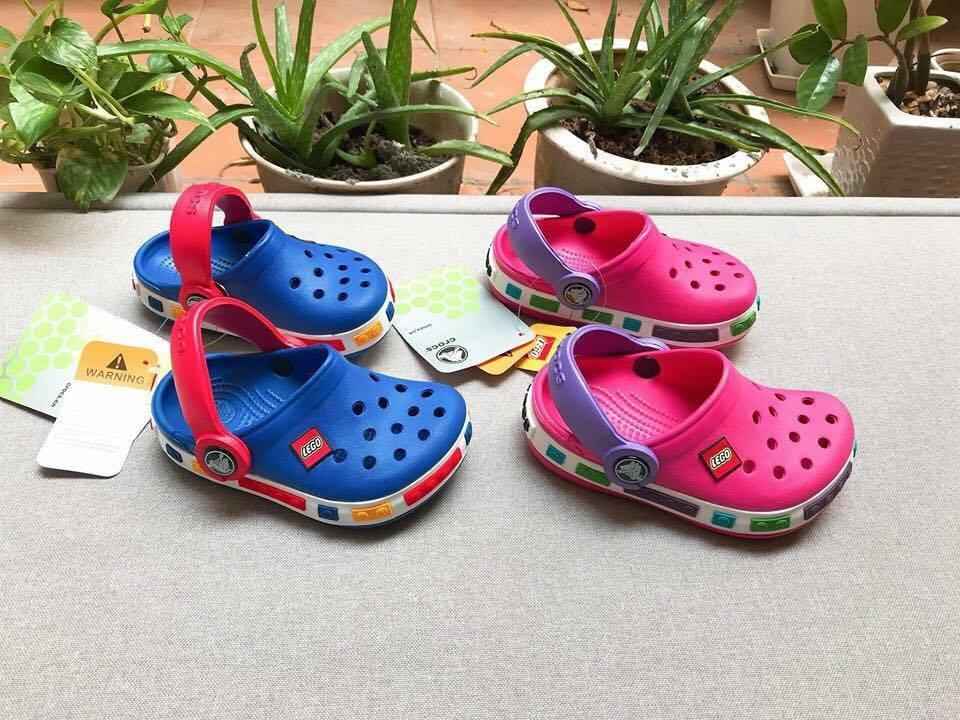 Sục nhựa Lego Crocs trẻ em