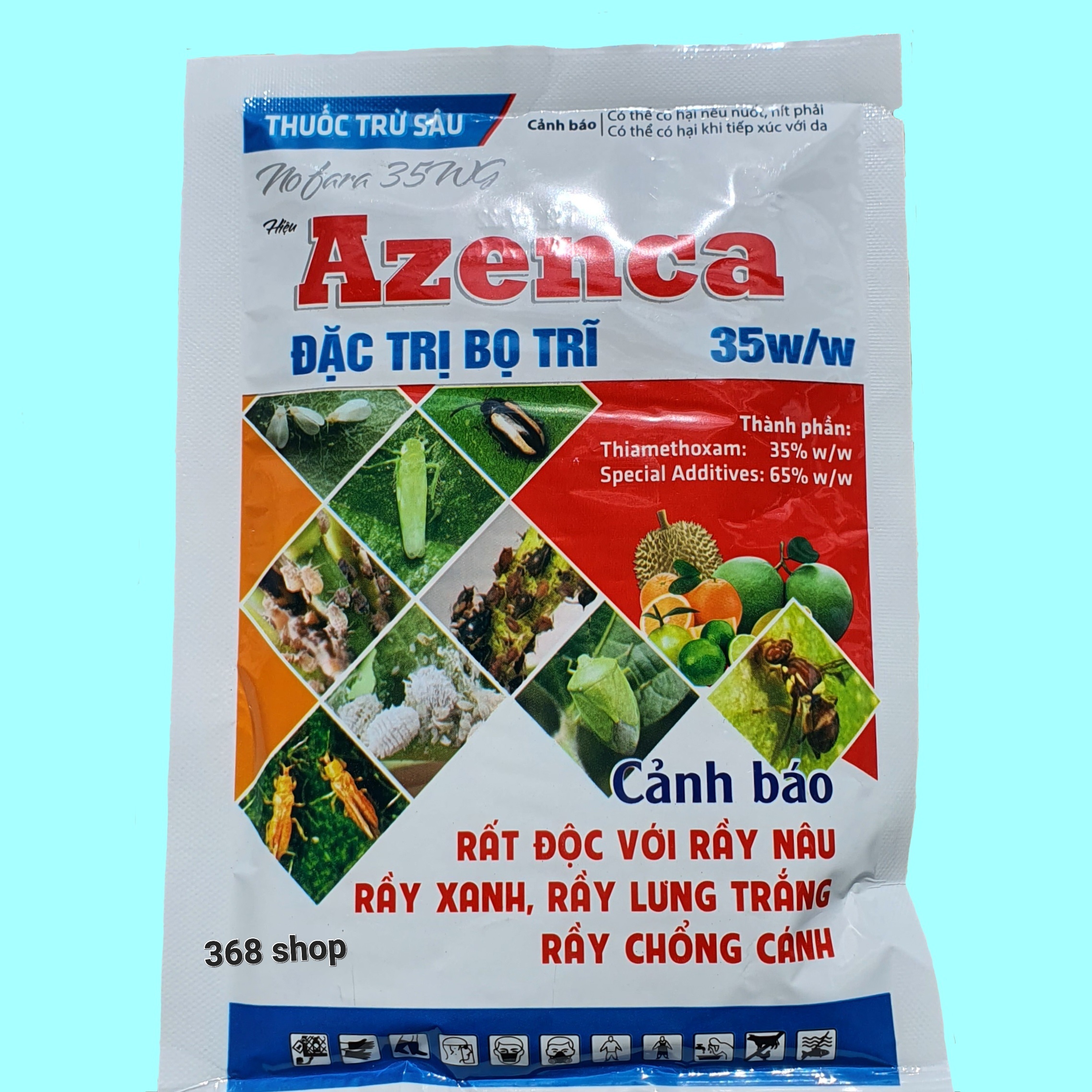 (Combo 5 gói) Đặc t r ị: Rầy - Lưu dẫn, nội hấp cực mạnh 💎 Thuốc trừ sâu NOFARA 35WG (Gói 100gr) Azenca 35w/w 💖