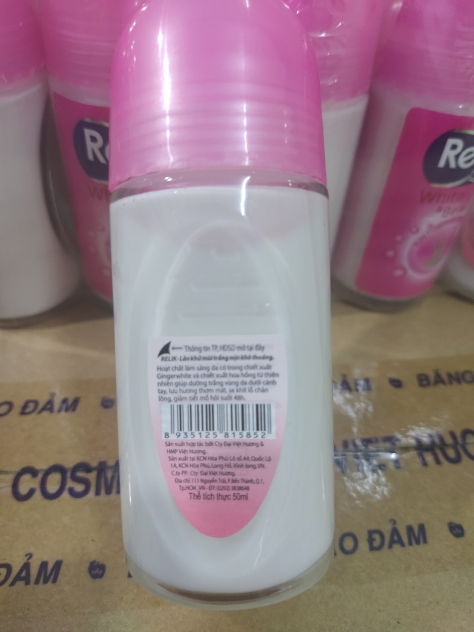 [HCM]Combo 2 chai lăn Lớn khử mùi Relik Hồng 50ml (tổng 100ml)