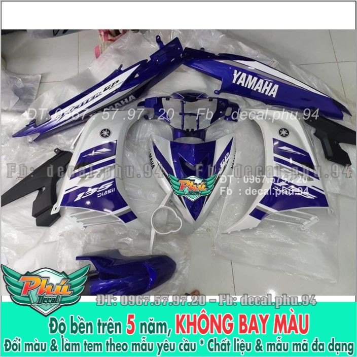 Tem rời Exciter 135 Xanh trắng Gp copy zin