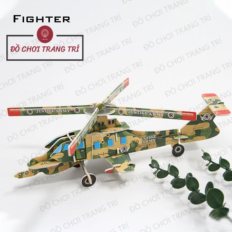 Mô hình 3D giấy tự lắp ráp - Mô hình MÁY BAY QUÂN SỰ