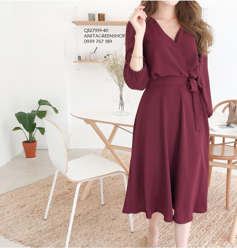 Q127919 ĐẦM XÒE PHỐI NƠ EO