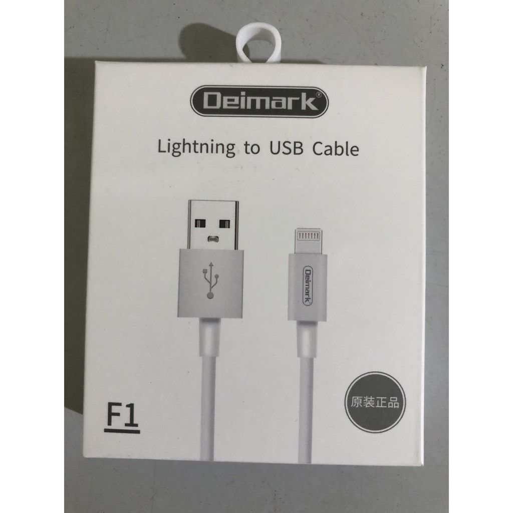 Dây sạc deimark lightning ip 5,6,7,8,x,11 - cáp sạc điện thoại iphone