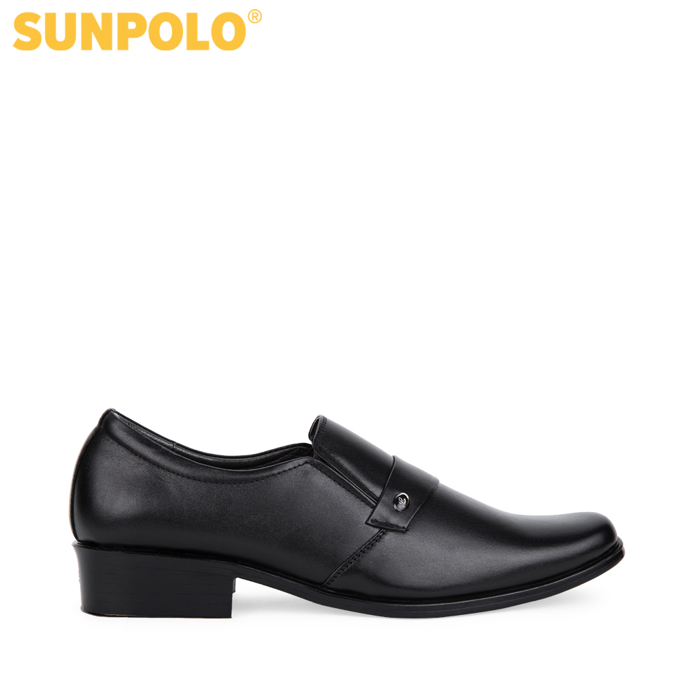 Giày Nam Da Bò Công Sở SUNPOLO SPH120 (Đen)