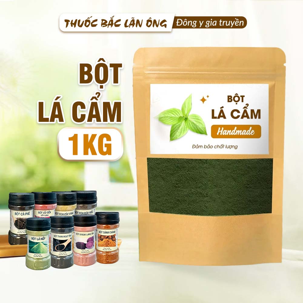 Bột lá cẩm tím nguyên chất 1kg (Bột tạo màu thực phẩm, nấu xôi, chè, làm bánh)