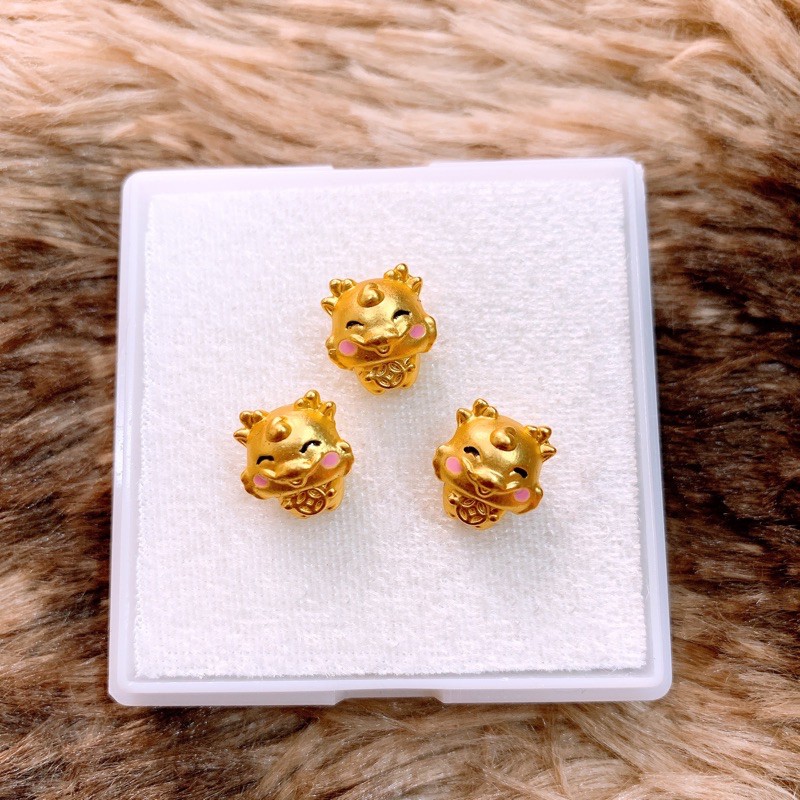 Charm 12 con giáp bạc ta xi vàng mẫu mới