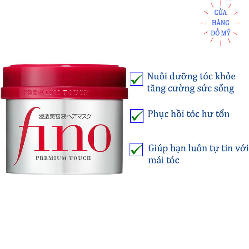 Kem Ủ Tóc Fino Shiseido 230g Premium Touch Cải Thiện Tóc Hư Tổn - Shop Hong1008