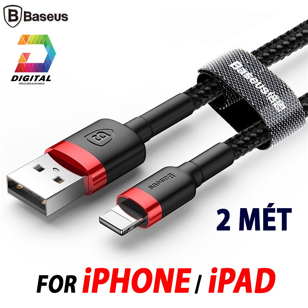 Cáp Sạc Nhanh Baseus Cafule Dài 2 Mét Chính Hãng ( iPhone, Type C, Micro )