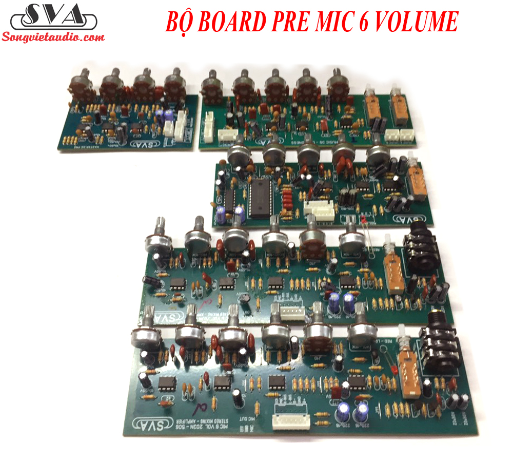BỘ MẠCH AMPLI PRE MIC 6 VOLUME