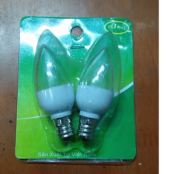 Combo 2 bóng ớt led đổi 7 màu đui đèn E12