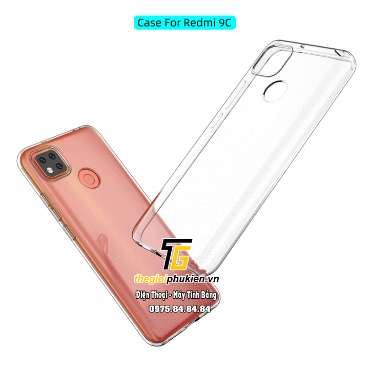 Ốp lưng silicon dẻo trong suốt Xiaomi Redmi 9C