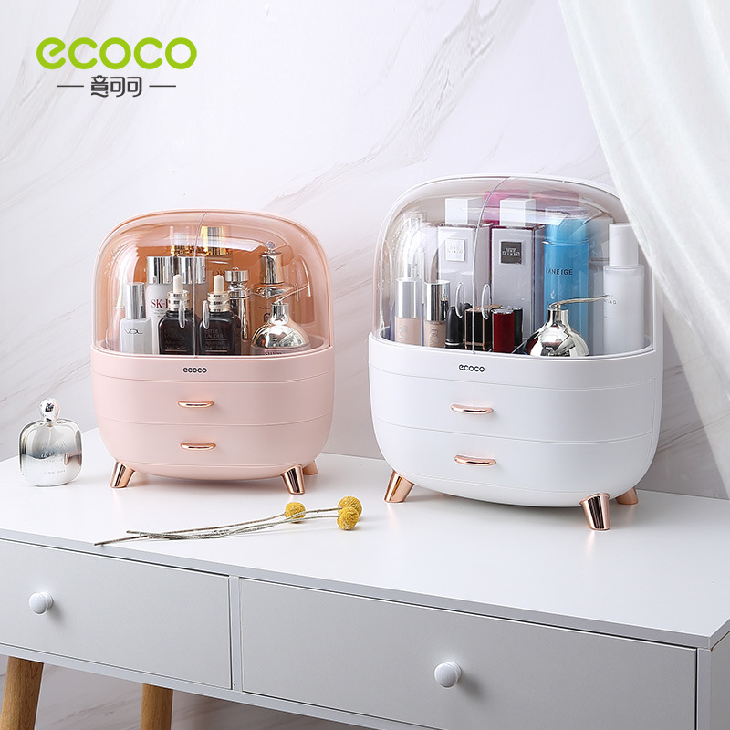 Tủ đựng mỹ phẩm có nắp kèm khay son Ecoco E2014 cao cấp