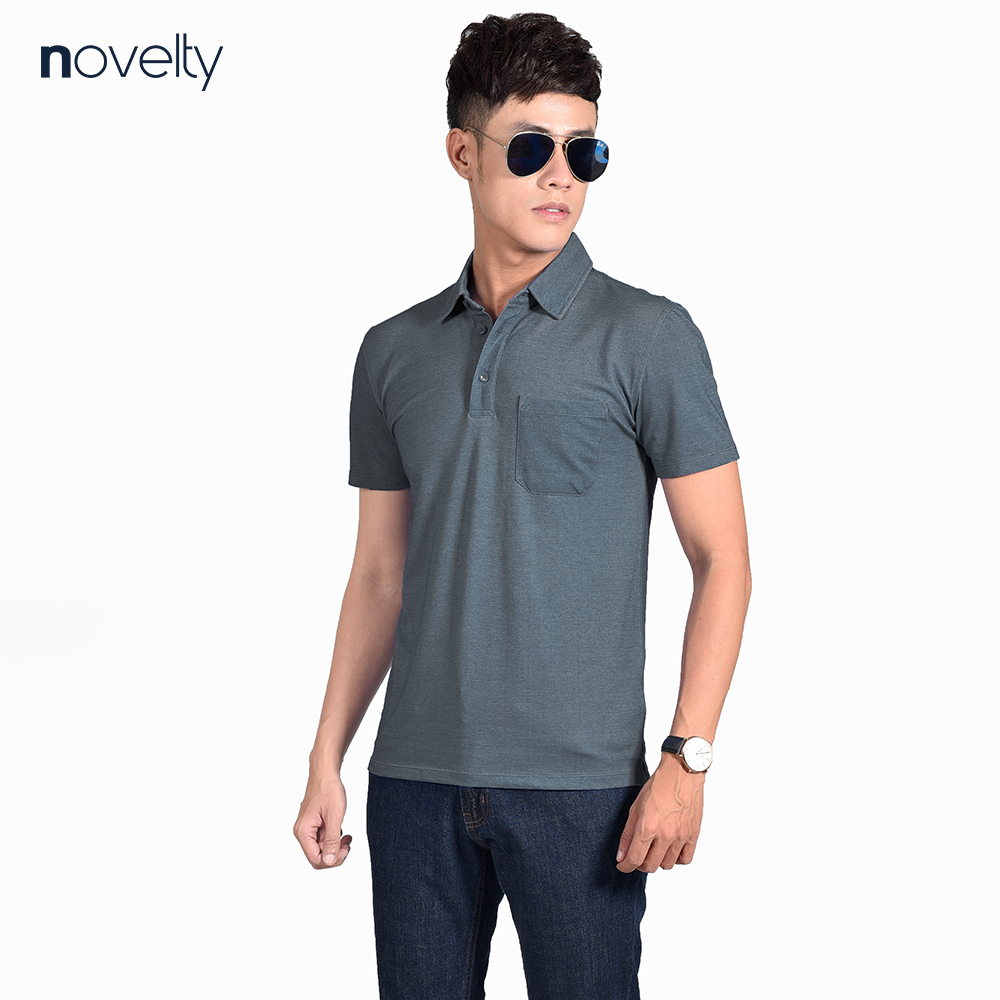 Áo thun nam polo novelty kiểu dáng melange natmmtmt3r210102n