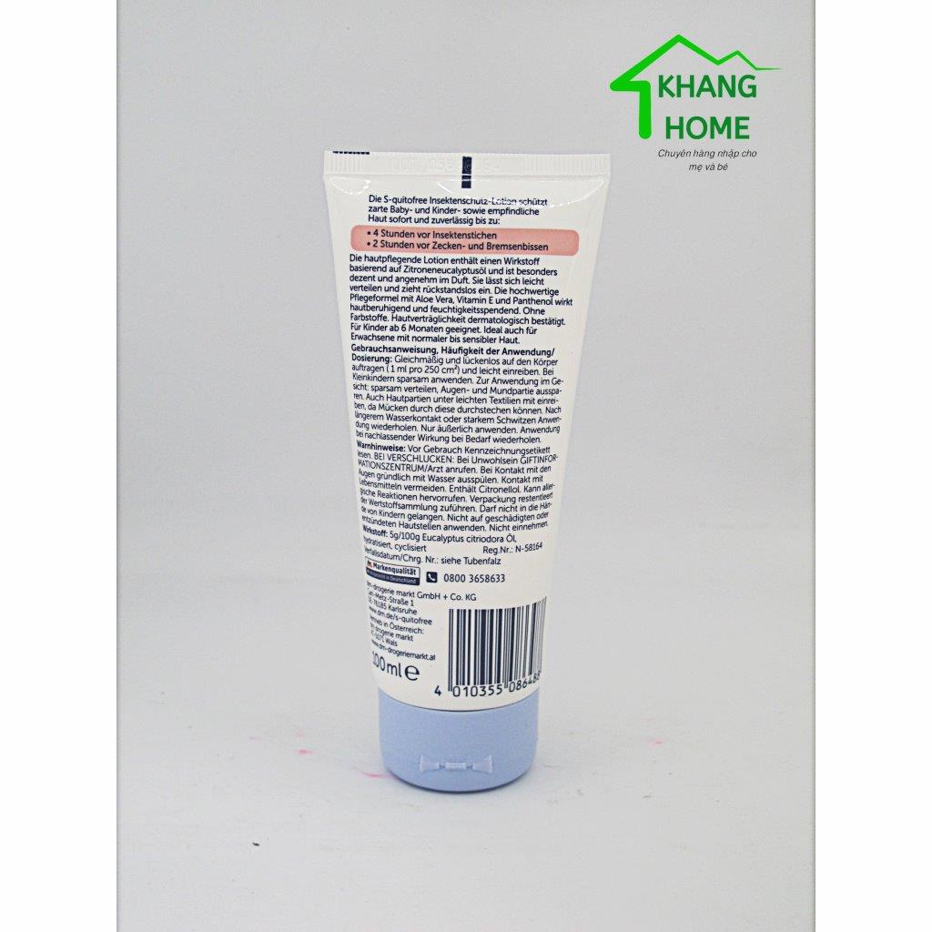 KEM CHỐNG MUỖI & CÔN TRÙNG CẮN S-QUITO FREE 100ML