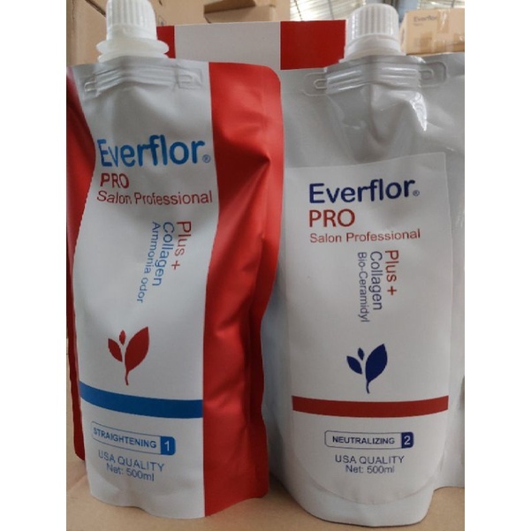 Kem duỗi tóc Everflor Nano dạng túi 500ml