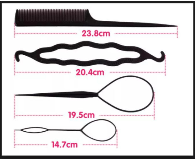 Bộ 4 dụng cụ tạo kiểu tóc đa năng