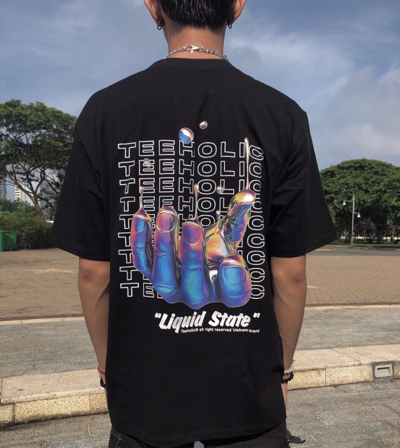 Áo Thun Nam Nữ TEEHOLIC Cotton Cao Cấp Phong Cách Retro Y2K Bàn Tay Màu Đen Trắng Ths091223_50