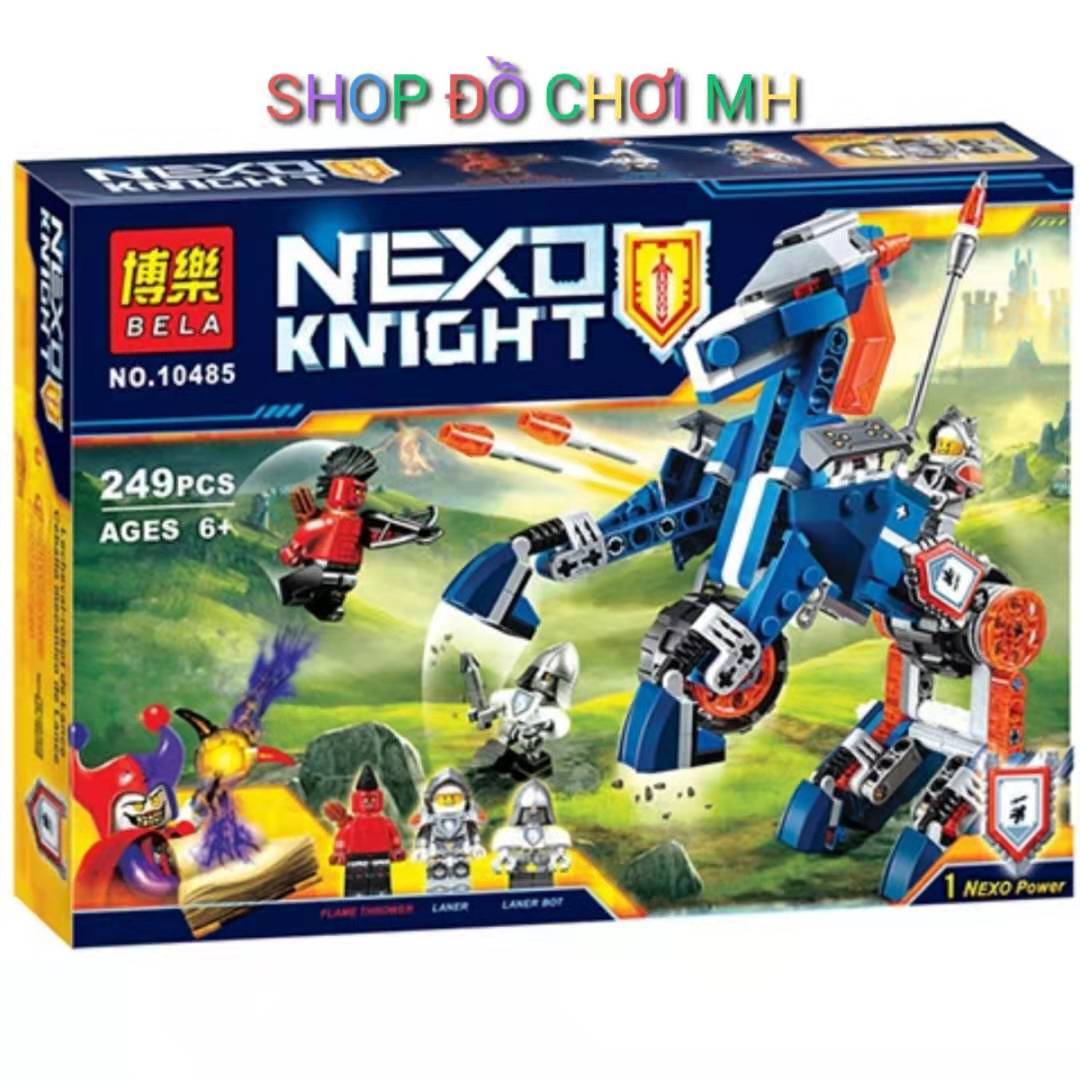đồ chơi lego xếp hình lắp ráp bela nexo knights 10485- hiệp sĩ cưỡi chiến mã thiết giáp