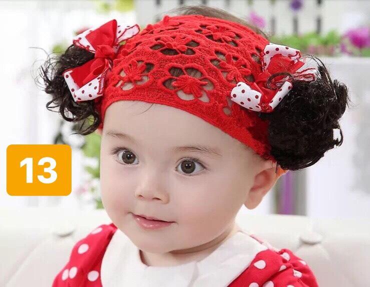 BĂNG ĐÔ TÓC GIẢ CHO BÉ GÁI 0-4 TUỔI