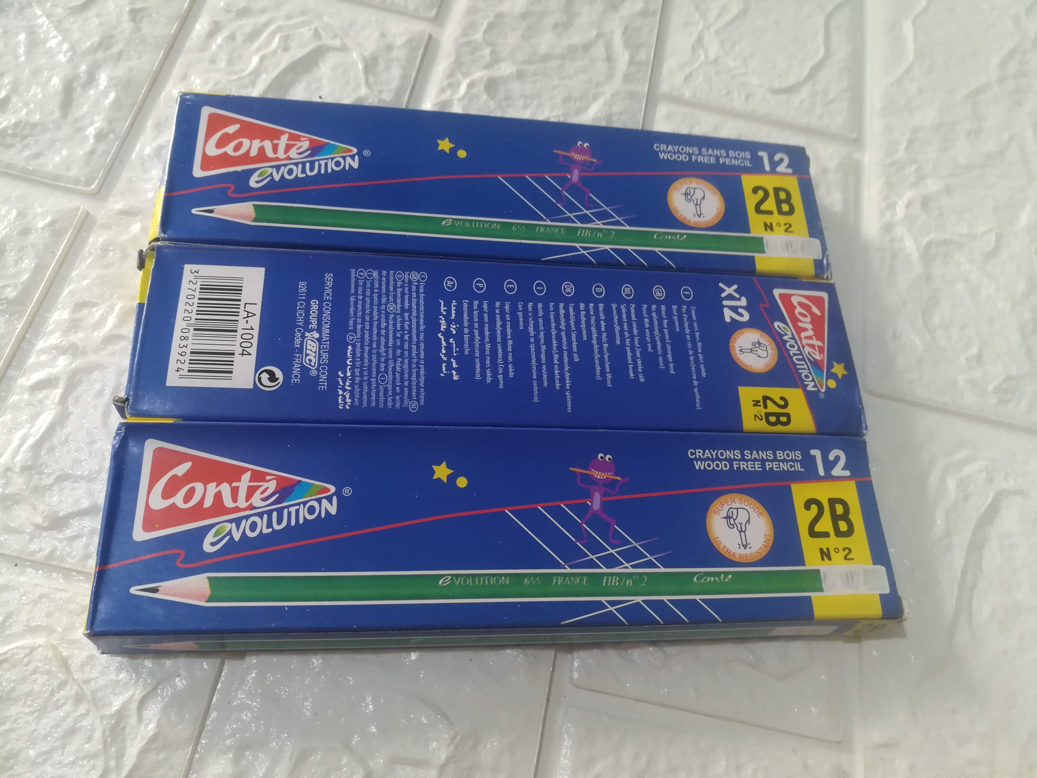 Hộp 12 bút chì 2B conte