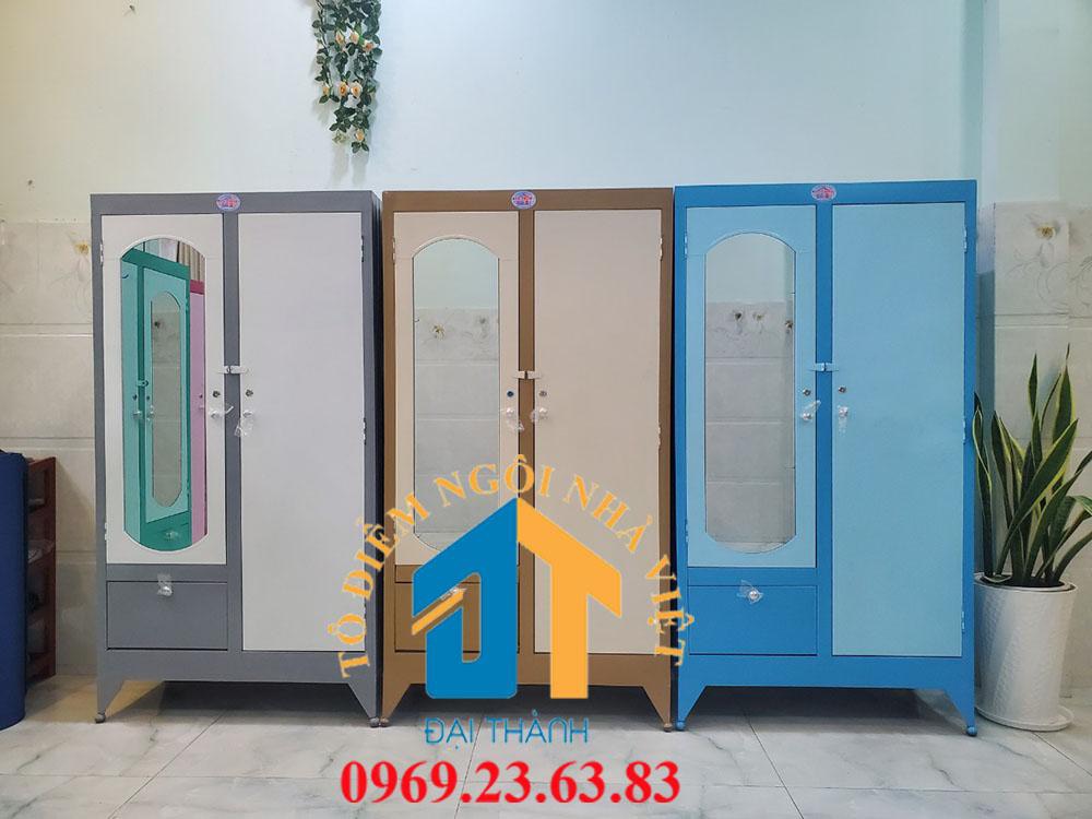Tủ sắt quần áo cao 1m6 ngang 90 CM – TSDT13
