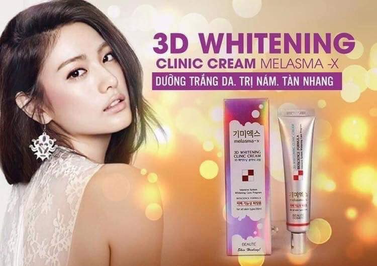 Kem giảm thâm nám tàn nhang Melasma-x 3D whitening clinic cream
