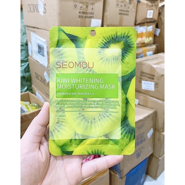 Mặt Nạ Trái Cây SEOMOU combo 50 miếng (Hàng Cao Cấp)