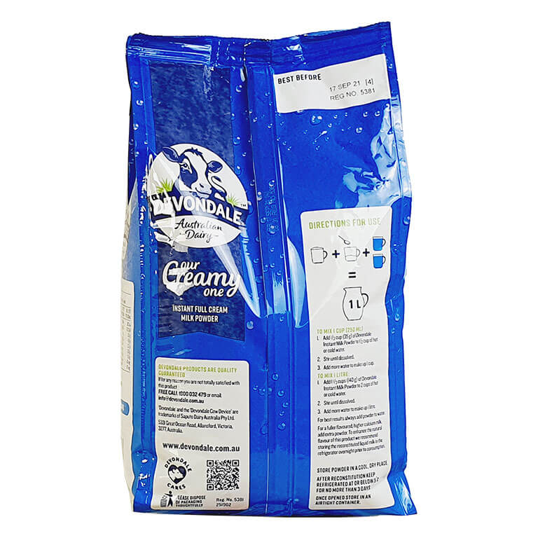 Sữa Bột Devondale 1kg (Date T11-2022)